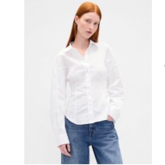 GAP Tops - NWT GAP Organic Cotton Poplin Dolman Classic Shirt